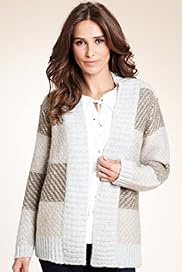 Indigo Collection Shadow Striped Cardigan with Mohair