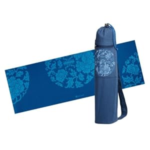 Gaiam Wisdom Natural Rubber Yoga Fitness Mat (3mm thick) and Mat Bag Set (Eco-Friendly, Biodegradeable)