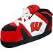 image and picture of ComfyFeet Wisconsin Badgers Tide Slippers