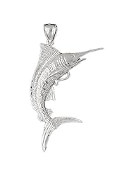 Clevereves 14K White Gold Pendant Marlin 8.8 - Gram(s)