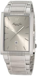 Kenneth Cole New York Men KC3922 Classic Rectangular Analog Date Watch