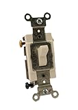 Leviton CS315-2W 15 Amp, 120/277 Volt, Toggle 3-Way Ac Quiet Switch, Commercial Grade, Grounding, Wh