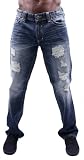 AFFLICTION Blake Elevate Relaxed Distressed Mens Jeans