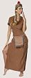 Sexy Tiger Lily Pocahantas Costume Indian Native American Halloween