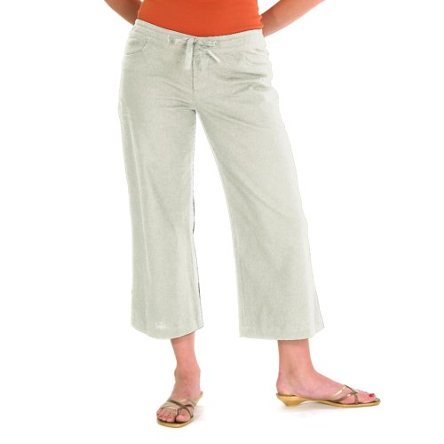Lee Getaway Drawstring Linen Capri Lee Getaway Drawstring Linen Capri