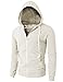 H2H Mens Fashion Lightweight Zip-up Hoodie with Pocket Of Various Colors