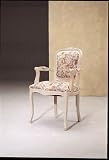 Italian Provincial Arm Chair In Bleached Oak Finish By Coaster Furniture