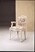 Italian Provincial Arm Chair In Bleached Oak Finish By Coaster Furniture
