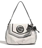 G by GUESS Estella Half Flap Bag, WHITE