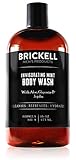 Brickell Invigorating Mint Body Wash, 16 Ounce