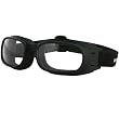 Bobster Piston Adult Harley Motorcycle Goggles Eyewear - Black/Clear