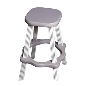 26" Resin Barstool- Taupe(Set of 2) by 