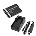 Lithium-Ion Battery + Battery Charger with Car Adapter for Kodak EasyShare M380