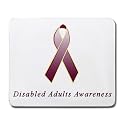 Disabled Adults Awareness Ribbon Mouse Pad