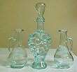 Sand Wedding Unity Glass Bottle Set - Made in Italy - Soft Green Tint Glass (contents show through as clear)