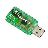 Caxico 仮想 5.1 サラウンド USB 2.0 外部サウンド カード