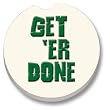 Get 'Er Done Car Coaster, Single