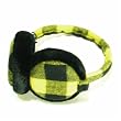 Winter Plaid Ski Fuzzy Earmuff Ear muff Warmer Yellow Adjustable