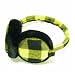 Winter Plaid Ski Fuzzy Earmuff Ear muff Warmer Yellow Adjustable