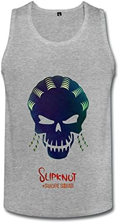 Suicide Squad Slipknot Fan Logo Tank Top For Men HeatherGray