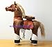 WONDERS SHOP USA Ponycycle Pony Cycle Ride On Horse No Need Battery No Electric Just Walking Horse BROWN - Size SMALL for Children 2 to 5 Years Old or