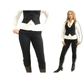 GIN TONIC 7/8 Hose Helen Damenhose Hose - schwarz