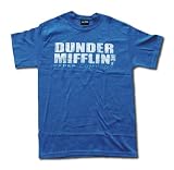 THE OFFICE Dunder Mifflin Paper Company Distressed Logo Men's T Shirt
