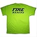 RescueTees Safety Green High Visibility Fire Rescue Duty T-Shirt