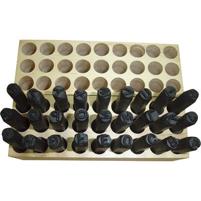 Character LETTER Metal Stamps - 3/16in. Size, 27-Pc. Set