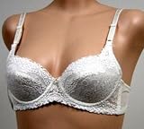 Jasmin 2 PACK $38 Ivory Floral Lace Trim Bra #2643 sz 36AA