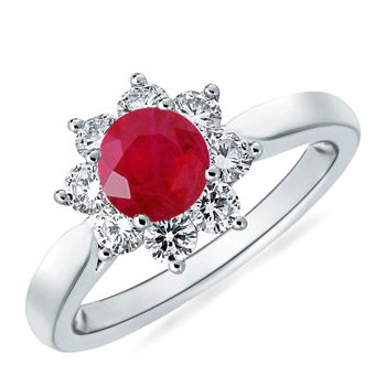 The Sunshine Ring Ruby Ring