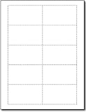 80lb Linen White Business Card Stock - 25 Sheets