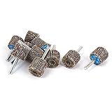 uxcell フラップホイール　エメリー布　メタル　円筒型　研磨工具　研削　研磨加工用　10個入り