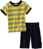 Splendid Littles Boys 2-7 Wave Stripe Tee and Short Set