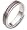 6mm Wide Titanium & 18 Karat White Gold Wedding Band Ring - 4