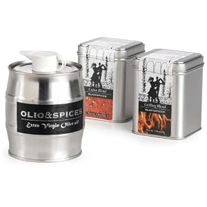 Olio and Spices Chef's Basics Kit: Extra Virgin Organic Olive Oil, Cajun Blend, Grilling... by Olio & Spices