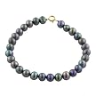 14K Freshwater Pearl Classic Bracelet -Black