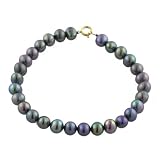 14K Freshwater Pearl Classic Bracelet -Black