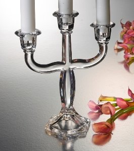 3 LIGHT CRYSTAL CANDELABRA - Candelabra