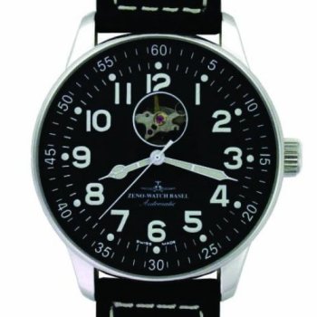 Zeno Master Pilot Open Heart Ref. P554 U-AB, Zeno-Watch Basel Watches, Mens Watches,Mens Zeno-Watch Basel Watches