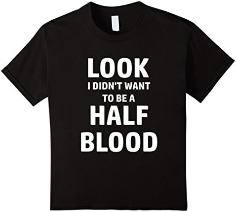 Kids Percy Jackson ''I didn't want to be a half-blood'' T-Shirt 12 Black