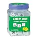 Eureka Tub Of Letter Tiles, 176 Tiles in 3 3/4" x 5 1/2" x 3 3/4" Tub