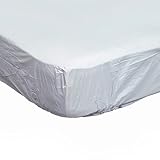 Twin Contoured Plastic Mattress Protector for Home Beds - Queen