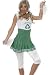 Womens Sassy Go Green Cheerleader Costume