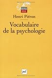 Vocabulaire de la psychologie