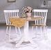 Kitchen & Housewares : White Natural Drop Leaf Table W Empire Base