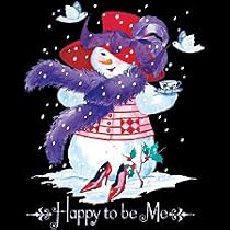 Red Hat Snow Woman Adult Sweatshirt