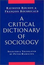 A Critical Dictionary of Sociology