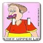 Londons Times Religion Heaven Hell Cartoons - Stiff Upper Lip - Light Switch Covers - double toggle switch