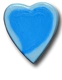 One World - Watercolor Heart Drawer Pull - Blue